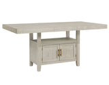 Garland 60-80″ Counter Table with 20″ Leaf, Greige Finish from Steve Silver - Luna Furniture
