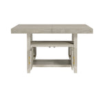 Garland 60-80″ Counter Table with 20″ Leaf, Greige Finish from Steve Silver - Luna Furniture