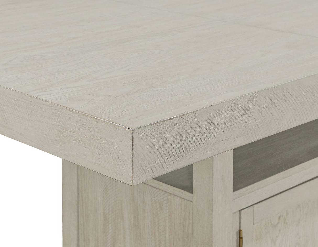 Garland 60-80″ Counter Table with 20″ Leaf, Greige Finish from Steve Silver - Luna Furniture