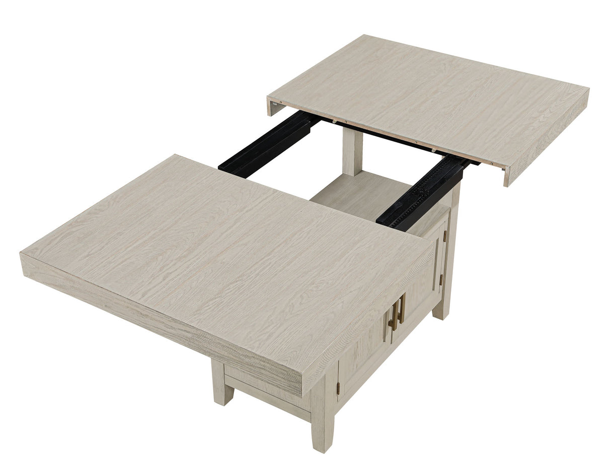 Garland 60-80″ Counter Table with 20″ Leaf, Greige Finish from Steve Silver - Luna Furniture