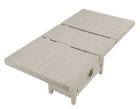 Garland 60-80″ Counter Table with 20″ Leaf, Greige Finish from Steve Silver - Luna Furniture