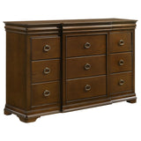 Garland Brown Cherry 11-Drawer Bedroom Dresser from Coaster - Luna Furniture