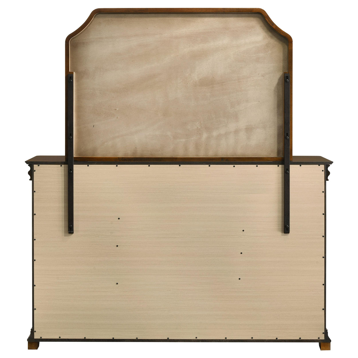 Garland Brown Cherry 11-Drawer Bedroom Dresser with Mirror from Coaster - Luna Furniture