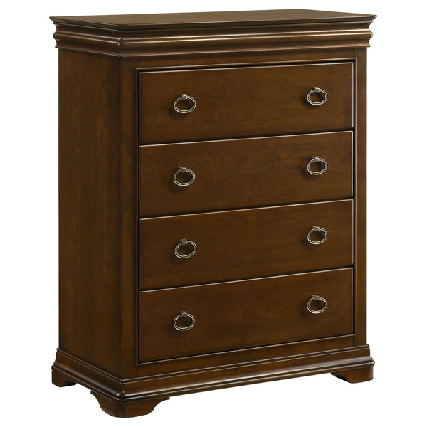 Garland Brown Cherry 4-Drawer Bedroom Chest