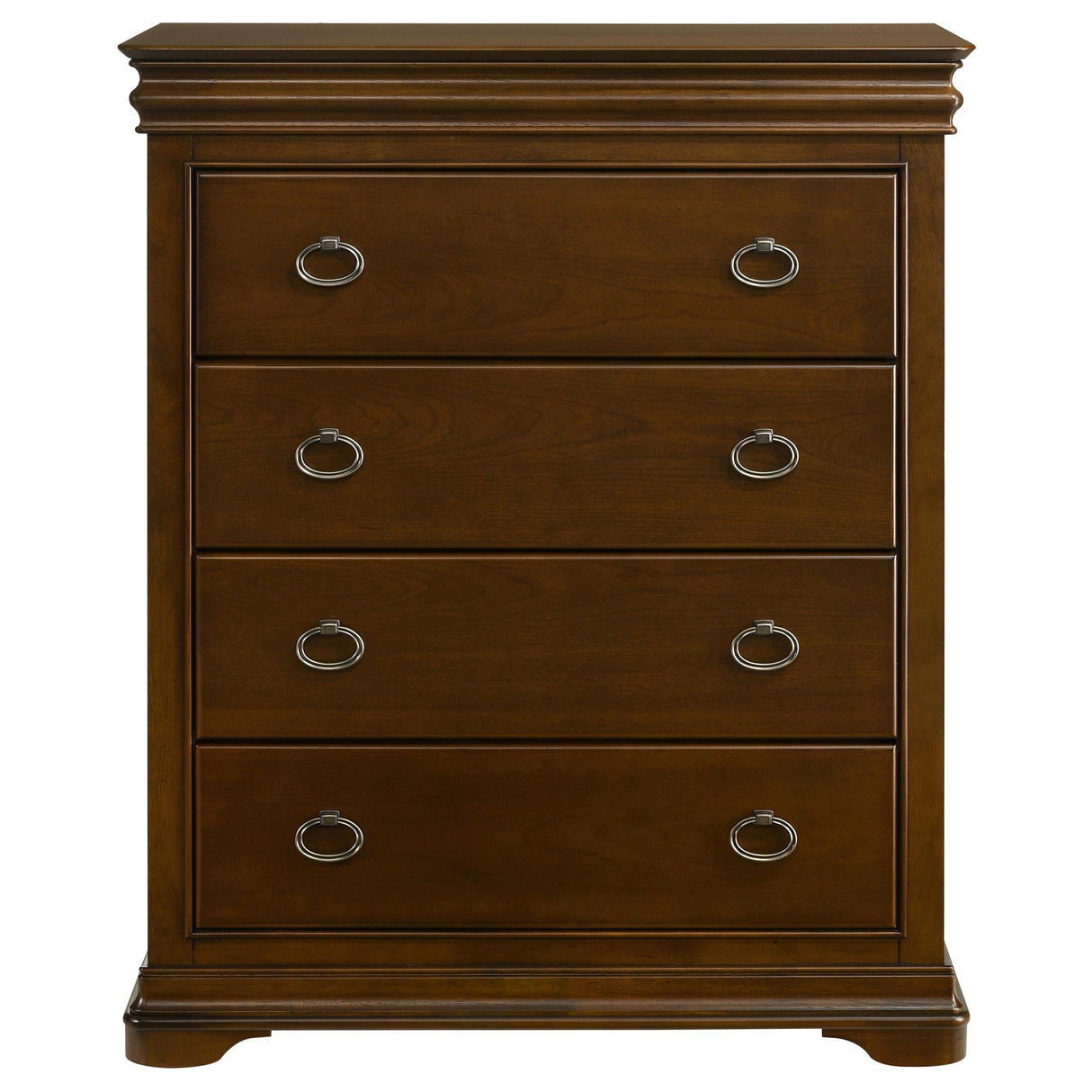 Garland Brown Cherry 4-Drawer Bedroom Chest from Coaster - Luna Furniture