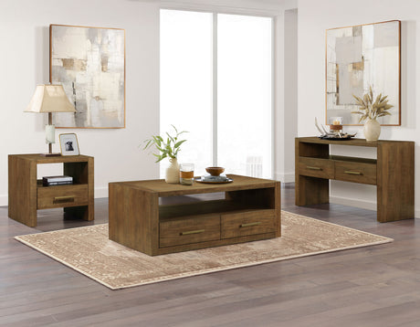 Garland Castered Coffee Table, Toffee Finish from Steve Silver - Luna Furniture