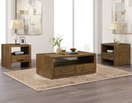 Garland Castered Coffee Table, Toffee Finish from Steve Silver - Luna Furniture