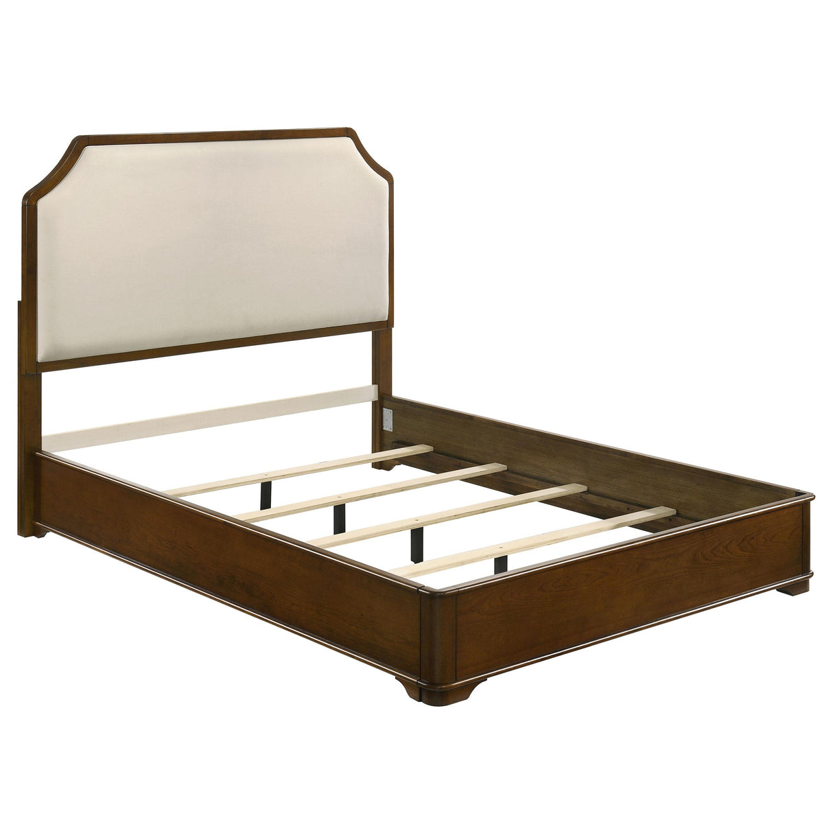 Garland Cream and Brown Cherry 58-inch Queen Panel Bed from Coaster - Luna Furniture