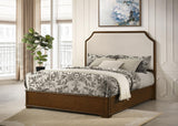 Garland Cream and Brown Cherry 58-inch Queen Panel Bed from Coaster - Luna Furniture