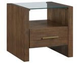 Garland Glass Top End Table from Steve Silver - Luna Furniture