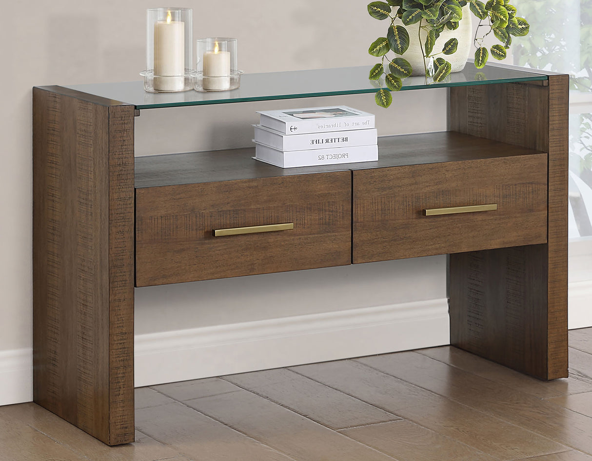 Garland Glass Top Sofa Table from Steve Silver - Luna Furniture