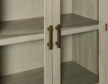 Garland Greige Curio from Steve Silver - Luna Furniture