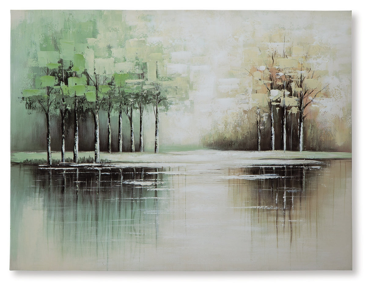 Garlenridge Green/Tan/White Wall Art from Ashley - Luna Furniture