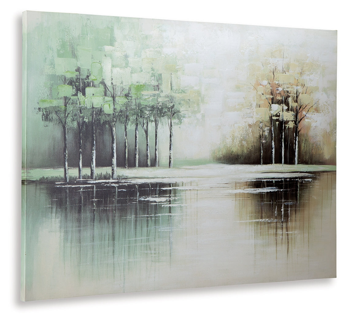 Garlenridge Green/Tan/White Wall Art from Ashley - Luna Furniture