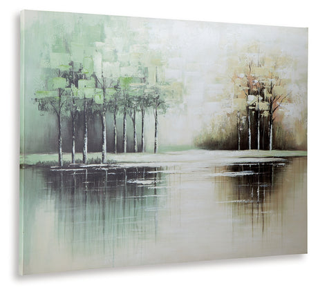 Garlenridge Green/Tan/White Wall Art from Ashley - Luna Furniture