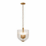 Garnet Pendant Lamp - Coarse Gold + Clear Glass from Ashcroft Furniture - Luna Furniture
