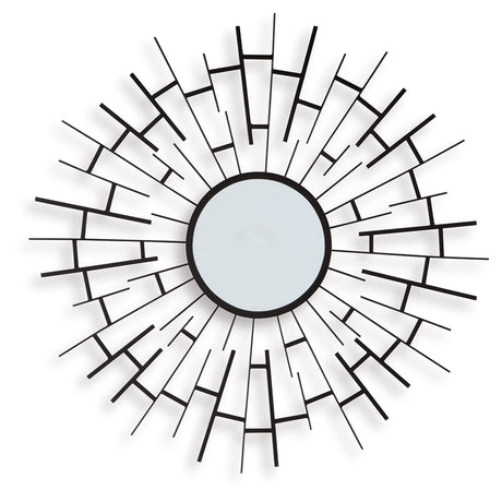 Garrenworth Black Accent Mirror from Ashley - Luna Furniture