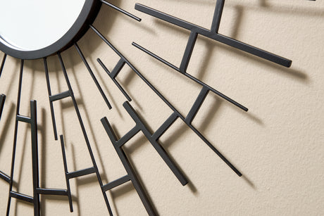 Garrenworth Black Accent Mirror from Ashley - Luna Furniture