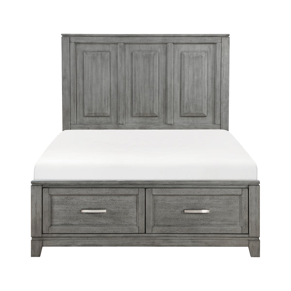 Garretson Gray Full Storage Platform Bed