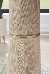 Gasparleigh Brown/Gold Finish Table Lamp from Ashley - Luna Furniture