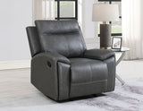Gaston Gray Manual Glider Recliner from Steve Silver - Luna Furniture