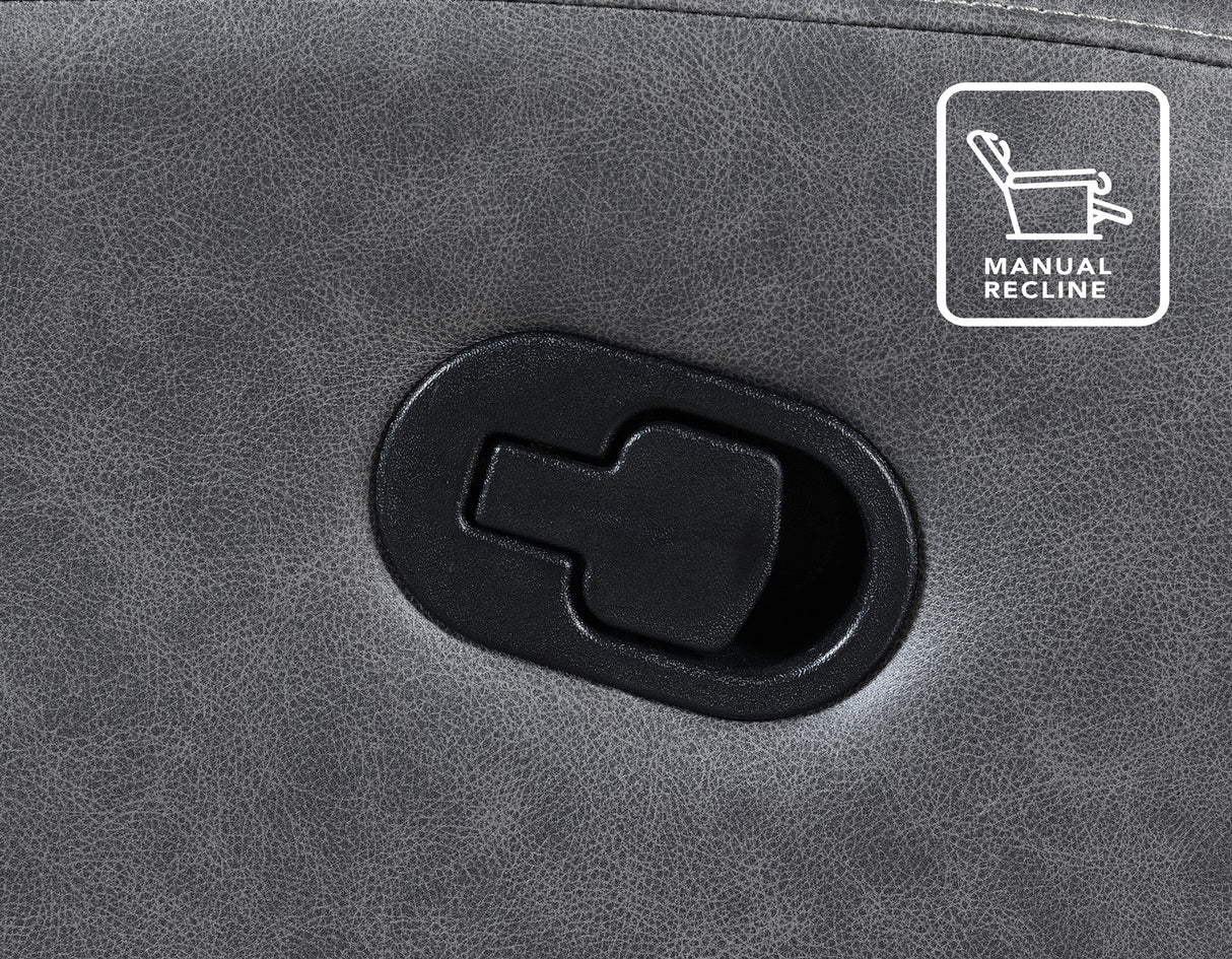 Gaston Gray Manual Glider Recliner from Steve Silver - Luna Furniture