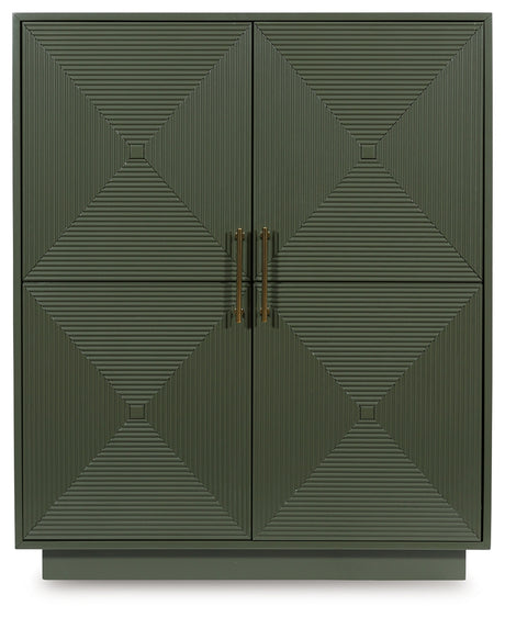 Geirwood Dark Green Accent Cabinet from Ashley - Luna Furniture