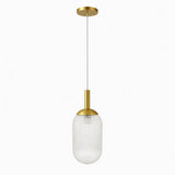 Gemma Pendant Lamp - Gold and Clear from Ashcroft Furniture - Luna Furniture