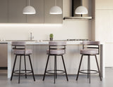 Gene 30-inch Swivel Bar Stool from Steve Silver - Luna Furniture