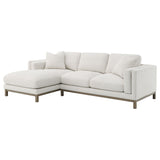 Geneva Sand Boucle Upholstered Sectional Chaise Sofa from Coaster - Luna Furniture
