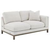 Geneva Sand Boucle Upholstered Sectional Chaise Sofa from Coaster - Luna Furniture