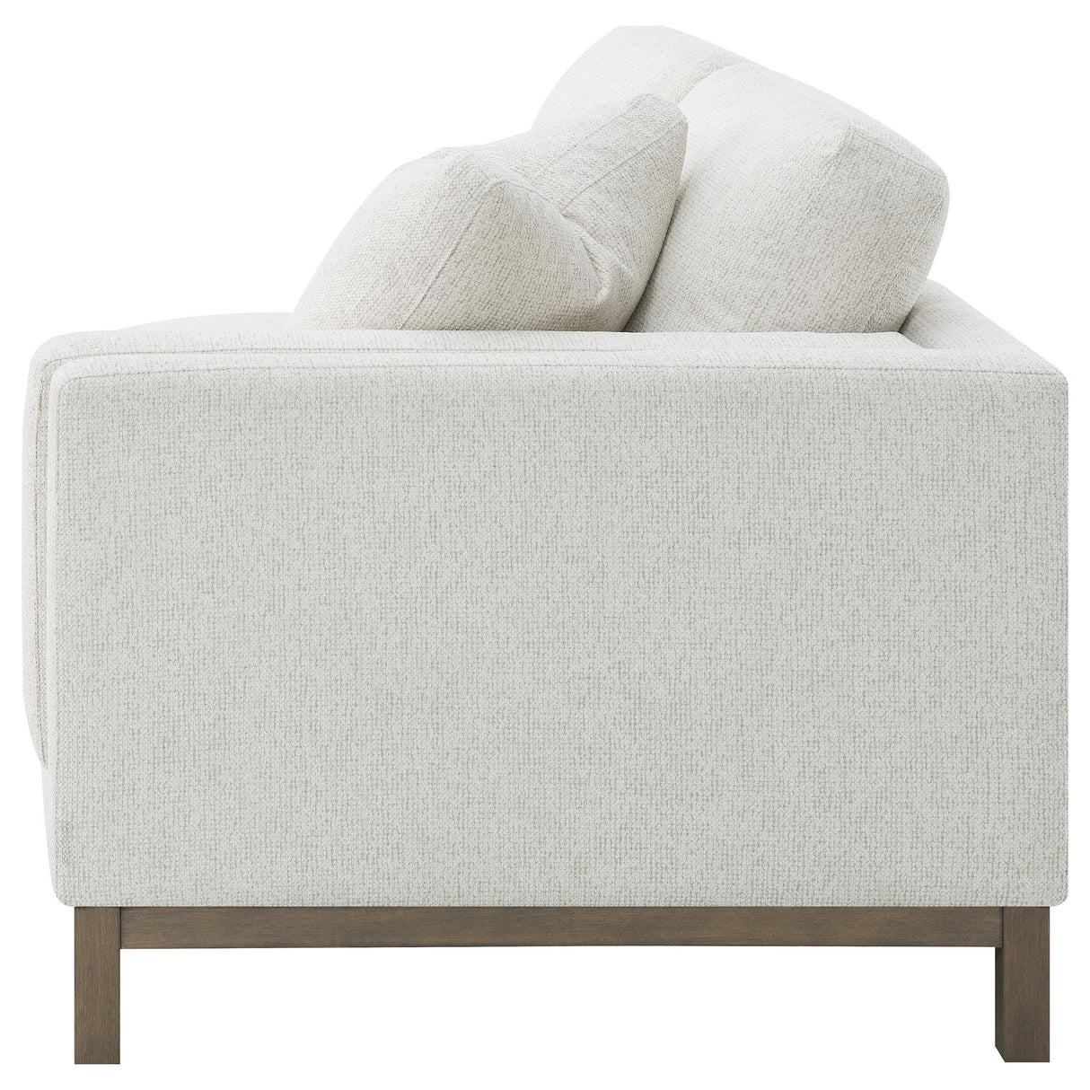 Geneva Sand Boucle Upholstered Sectional Chaise Sofa from Coaster - Luna Furniture