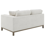 Geneva Sand Boucle Upholstered Sectional Chaise Sofa from Coaster - Luna Furniture