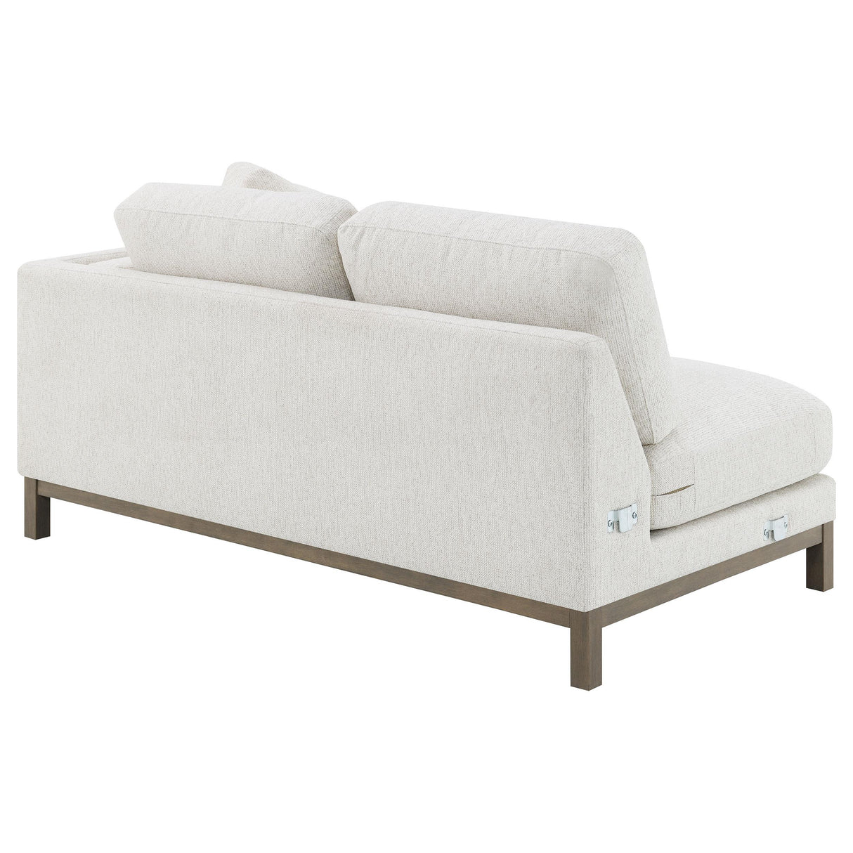Geneva Sand Boucle Upholstered Sectional Chaise Sofa from Coaster - Luna Furniture