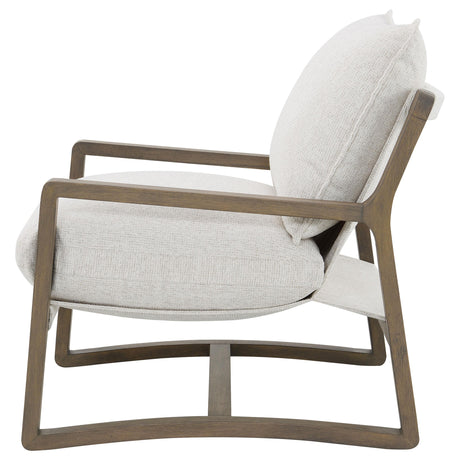 Geneva Sand Boucle Wood Arm Accent Chair from Coaster - Luna Furniture