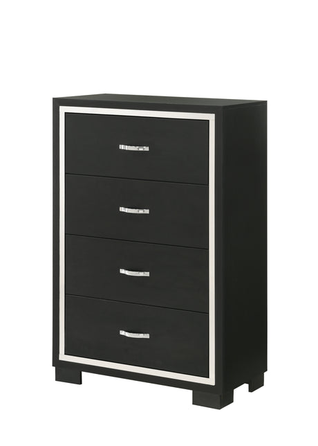 Gennro Black Chest from Crown Mark - Luna Furniture