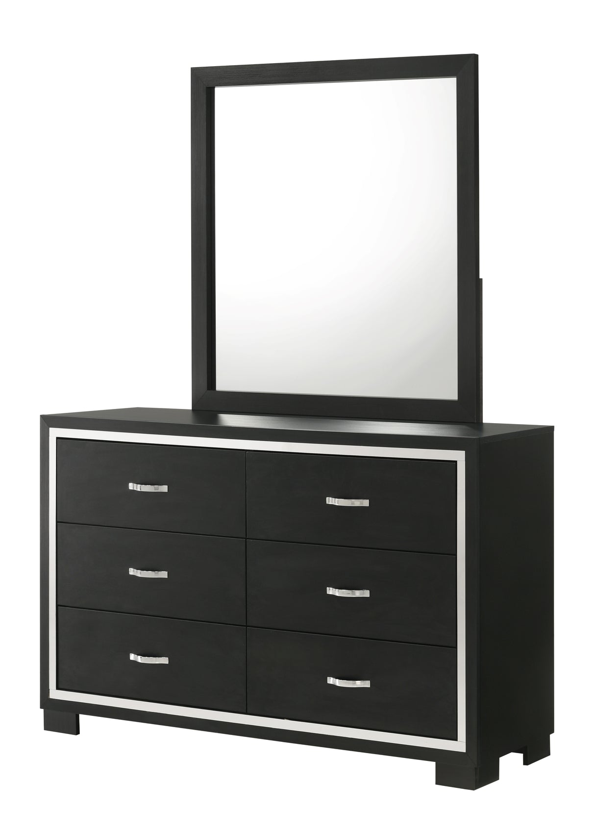 Gennro Black Corduroy Upholstered Panel Bedroom Set from Crown Mark - Luna Furniture