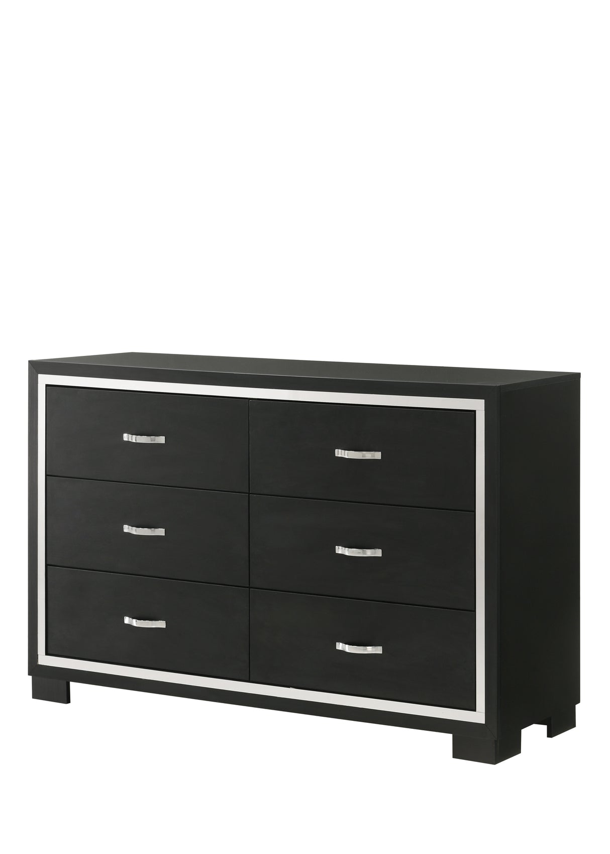 Gennro Black Corduroy Upholstered Panel Bedroom Set from Crown Mark - Luna Furniture
