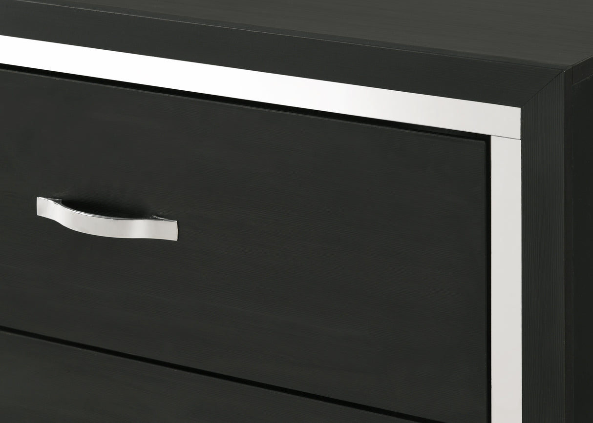 Gennro Black Dresser from Crown Mark - Luna Furniture