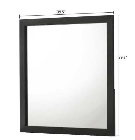 Gennro Black Dresser Mirror (Mirror Only) from Crown Mark - Luna Furniture