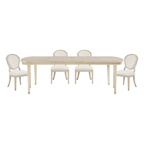 Genoa Light Oak 5-Piece 96" Extendable Dining Set from Homelegance - Luna Furniture