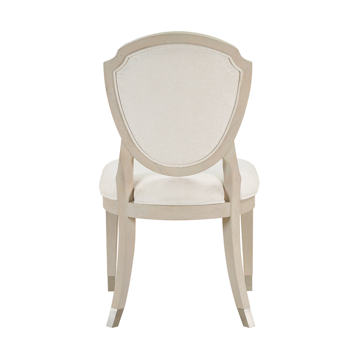 Genoa Light Oak/Ivory Dining Side Chair, Set of 2 from Homelegance - Luna Furniture
