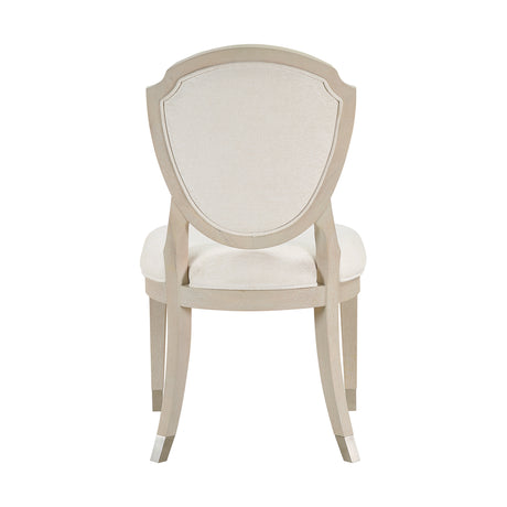 Genoa Light Oak/Ivory Dining Side Chair, Set of 2 from Homelegance - Luna Furniture