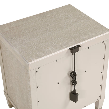 Genoa Light Oak Nightstand from Homelegance - Luna Furniture