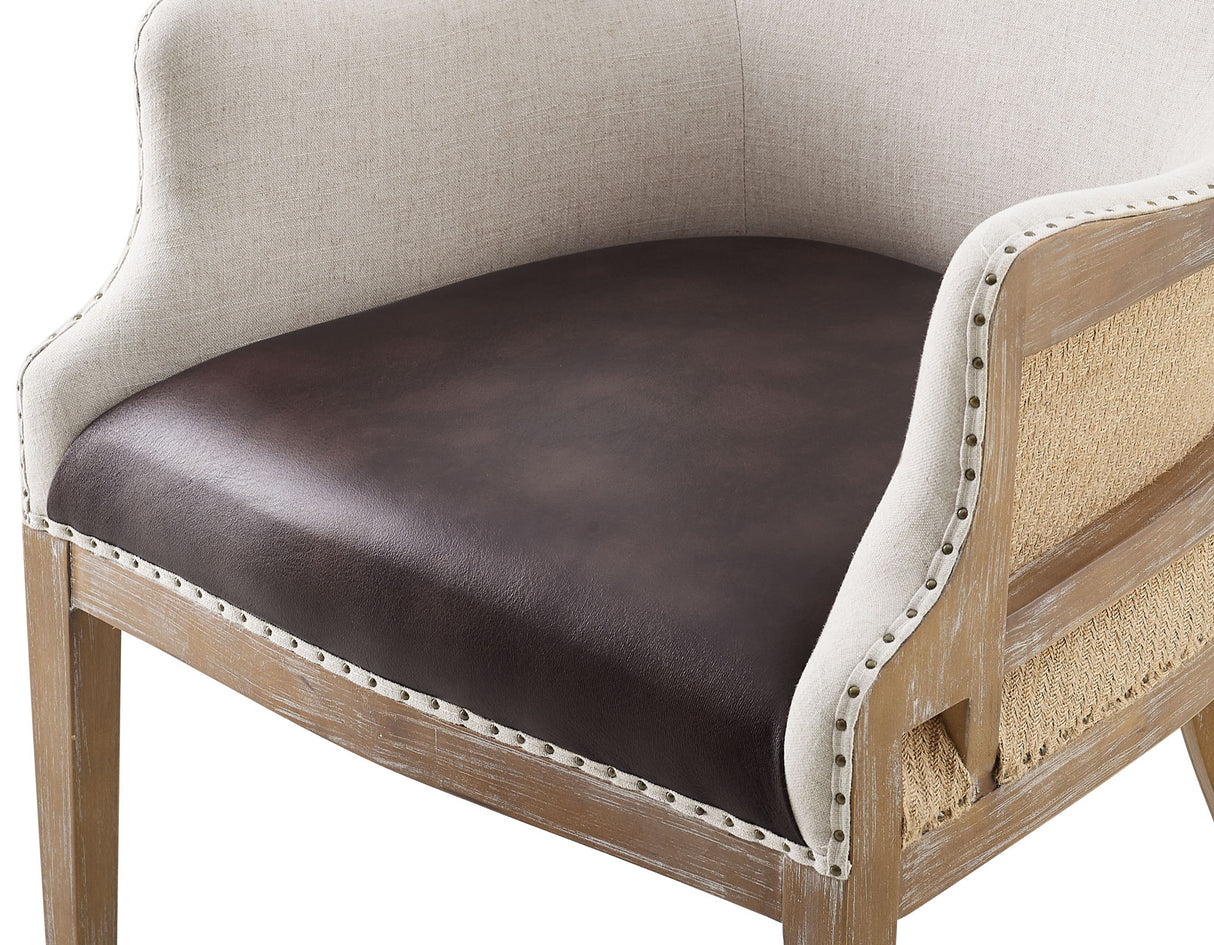 George Distressed Oak Accent/Captains Chair, Set of 2 from Steve Silver - Luna Furniture
