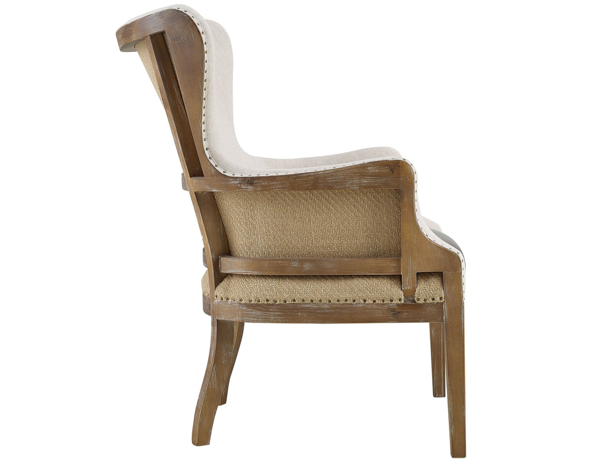 George Distressed Oak Accent/Captains Chair, Set of 2 from Steve Silver - Luna Furniture