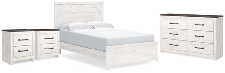 Gerridan Queen Panel Bed, Dresser and Nightstand from Ashley - Luna Furniture
