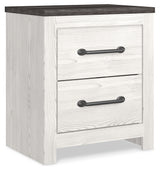Gerridan White/Gray King Panel Bed, Chest and 2 Nightstands from Ashley Furniture - Luna Furniture