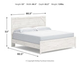 Gerridan White/Gray King Panel Bed, Dresser, Chest and 2 Nightstands from Ashley - Luna Furniture