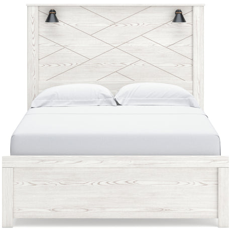 Gerridan White/Gray Queen Panel Bed, Dresser, Chest and Nightstand from Ashley - Luna Furniture